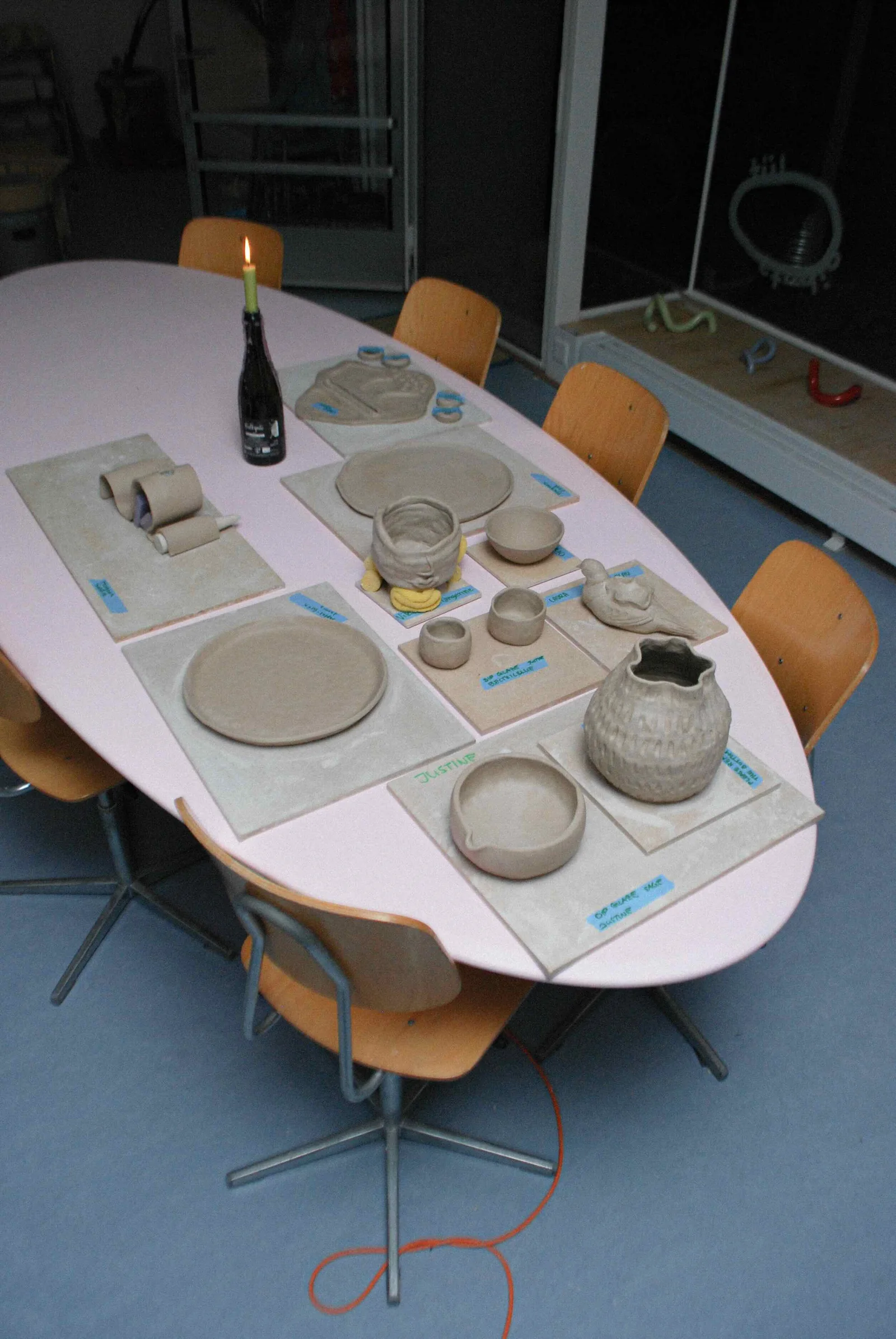 A warm, social evening of clay at the wheel